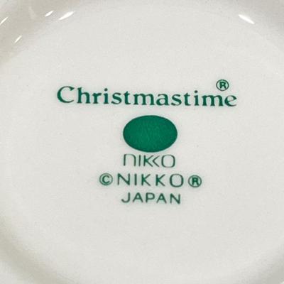 NIKKO ~ Christmastime ~ Footed Cup & Saucer Set ~ Set Of Twelve (12)