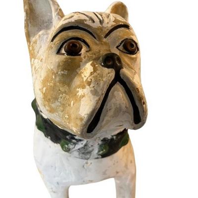 Vintage Chalkware Bulldog