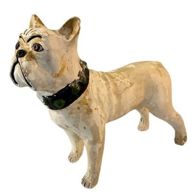Vintage Chalkware Bulldog