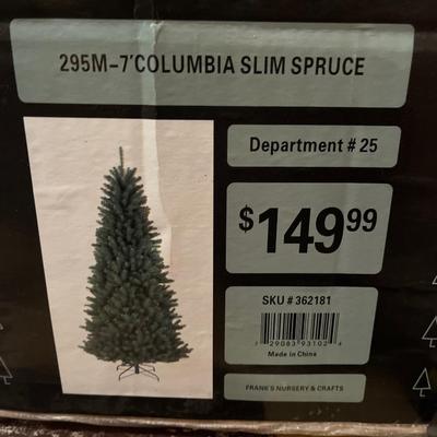Christmas tree 7’ slim