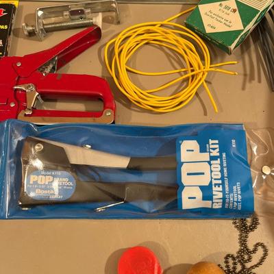 Stapler, Staples, miscellaneous workshop items