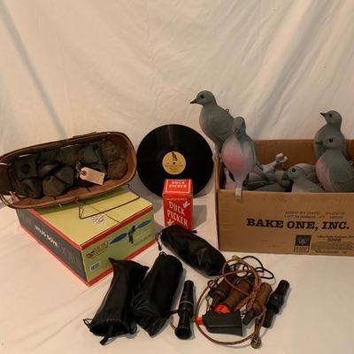 Decoys, Duck Calls, Monoculars, Antique Cast Iron Weights, & More (PB-HS)