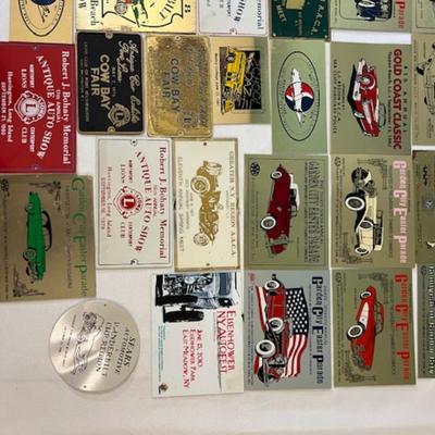 Vintage Car Club Badge Assortment