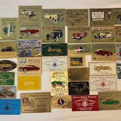 Vintage Car Club Badge Assortment