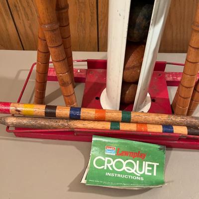 Vintage croquet set