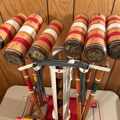Vintage croquet set