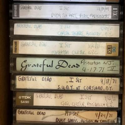 Grateful Dead Concert Cassette Tapes