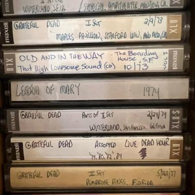 Grateful Dead Concert Cassette Tapes