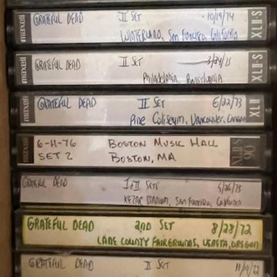 Grateful Dead Concert Cassette Tapes
