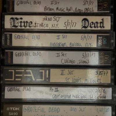 Grateful Dead Concert Cassette Tapes