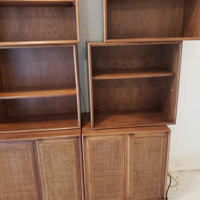 Mid Century Modern Twelve Piece Book Case and Cabinets (BD-KD)