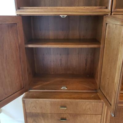 Mid Century Modern Twelve Piece Book Case and Cabinets (BD-KD)