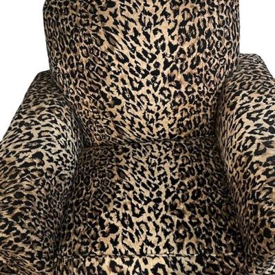 Pair of Leopard Print Armchairs