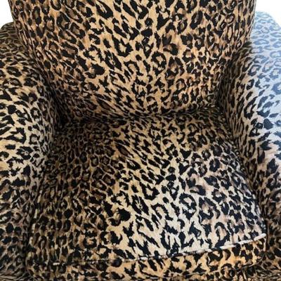 Pair of Leopard Print Armchairs