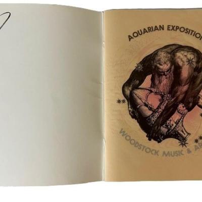 Woodstock Music Festival Program with Tickets