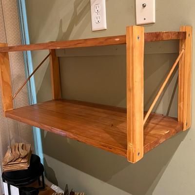 Pine Shelf Unit Plus Extra Shelf (K-RG)