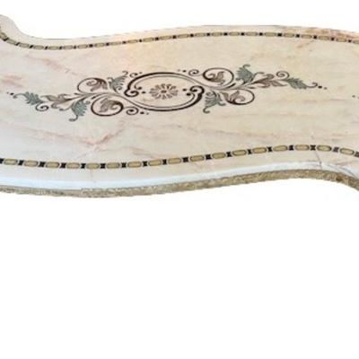 Mid-Century Venetian Inlaid Marble Coffee Table