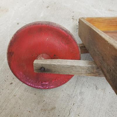 Eight Willow Edging Pieces, Decorative Wheelbarrow & Cast Iron Hook (G-KD)