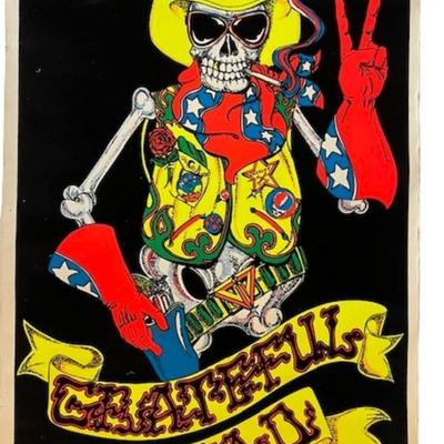 Grateful Dead Black Light Poster