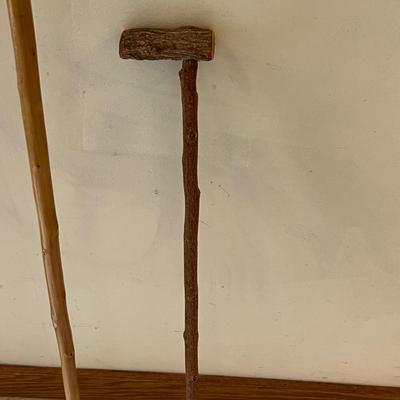 Shepherd’s Crook/Stick & Rustic Merlos Walking Cane (P-RG)