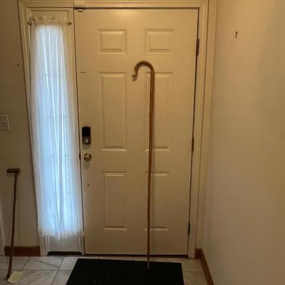 Shepherd’s Crook/Stick & Rustic Merlos Walking Cane (P-RG)