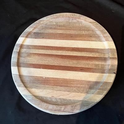 J.D. Burton Handmade Wooden Lazy Susan & Cutting Board (O-MG)
