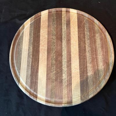 J.D. Burton Handmade Wooden Lazy Susan & Cutting Board (O-MG)
