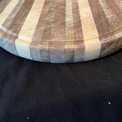 J.D. Burton Handmade Wooden Lazy Susan & Cutting Board (O-MG)