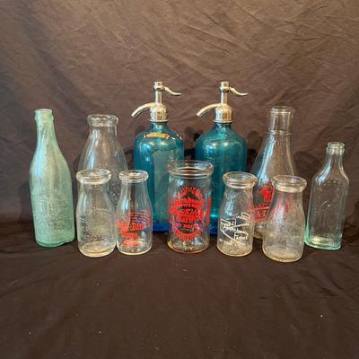 P.Henschel Seltzer Bottles & Milk & Other Bottles (LR-MG)