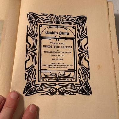 Vandel’s Lucifer No. 252/1250 and Other Antique Books (D-DZ)