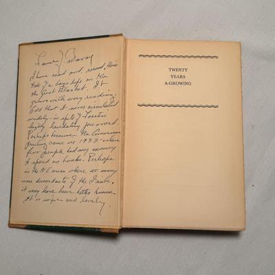 Rare Books: Frances Hodgson Burnett, Thomas Wolfe, John Sale, & Maurice O’Sullivan (D-DZ)