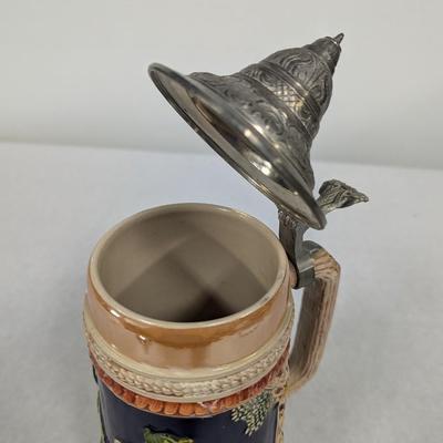 Vintage German Lidded Beer Stein
