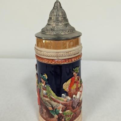 Vintage German Lidded Beer Stein