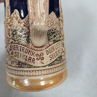 Vintage German Lidded Beer Stein