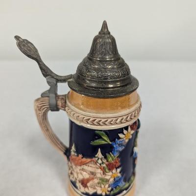 Vintage German Lidded Beer Stein