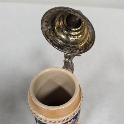 Vintage German Lidded Beer Stein