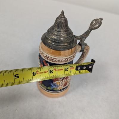 Vintage German Lidded Beer Stein
