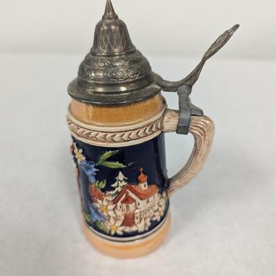 Vintage German Lidded Beer Stein