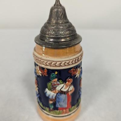 Vintage German Lidded Beer Stein