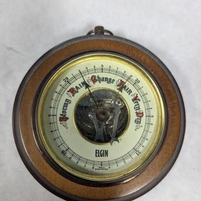 Elgin Made In West Germany Weather Barometer