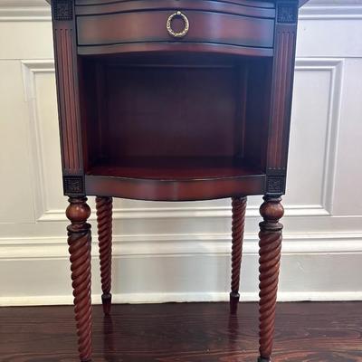 BOMBAY CO. Marble Top Side Table (See Description)