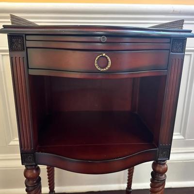 BOMBAY CO. Marble Top Side Table (See Description)