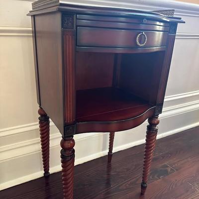 BOMBAY CO. Marble Top Side Table (See Description)
