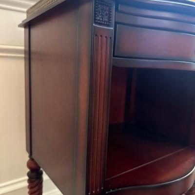 BOMBAY CO. Marble Top Side Table (See Description)