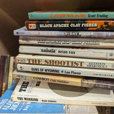 Vintage Western Paperback Books Lot A