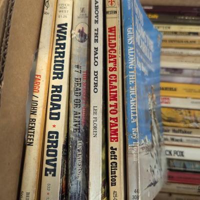 Vintage Western Paperback Books Lot A