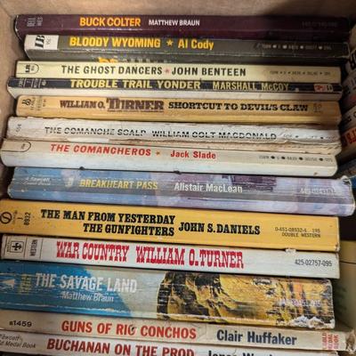 Vintage Western Paperback Books Lot A