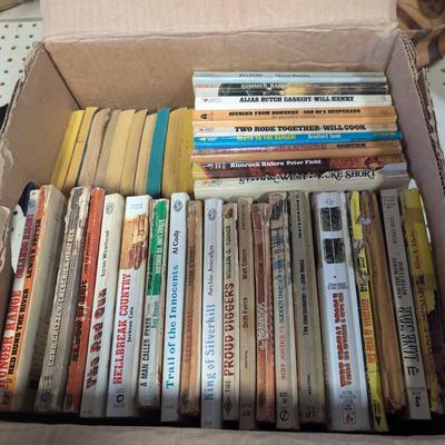 Vintage Western Paperback Books Lot B