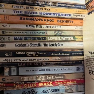 Vintage Western Paperback Books Lot B
