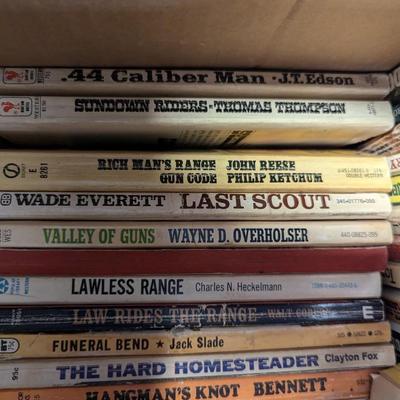Vintage Western Paperback Books Lot B